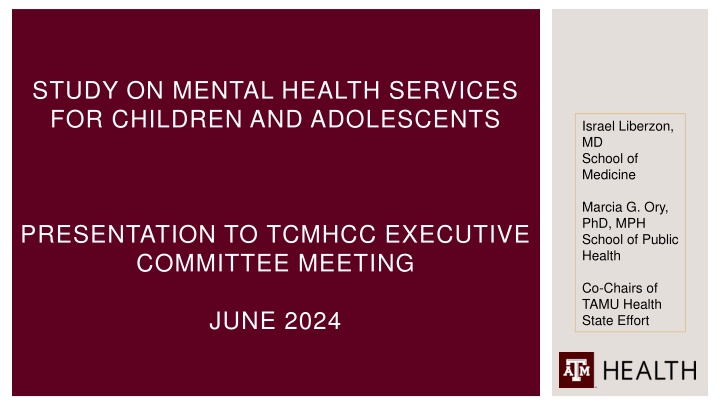 study on mental health services for children n.w
