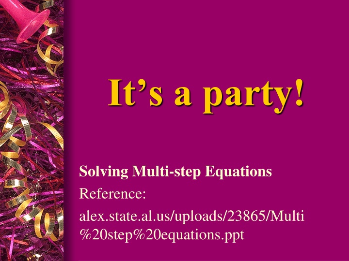 it s a party n.w