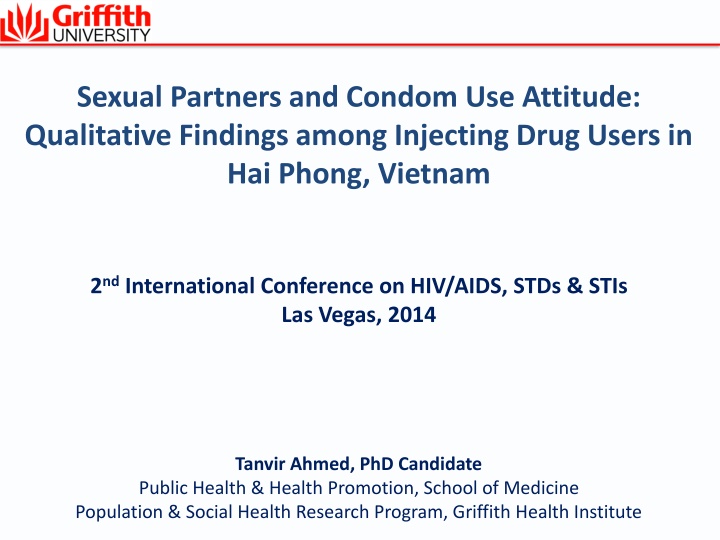 sexual partners and condom use attitude n.w