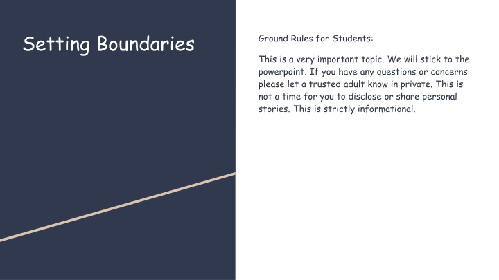 setting boundaries n.w