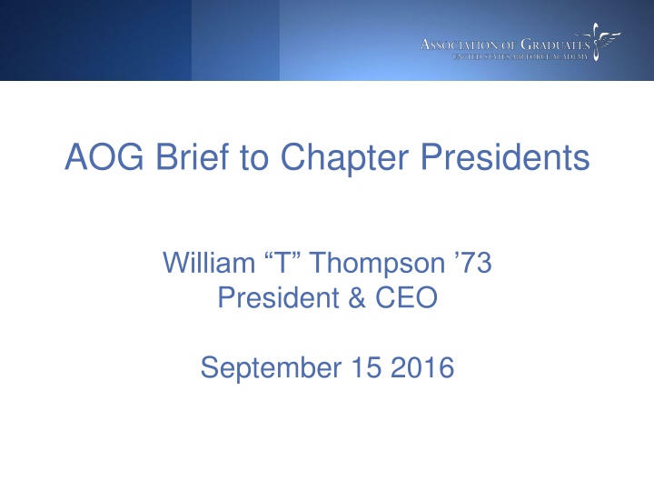 aog brief to chapter presidents n.w