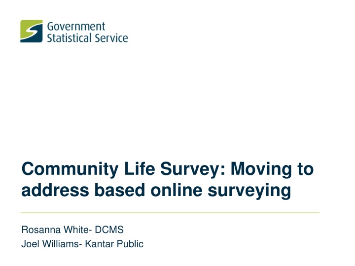 community life survey moving to address based n.w