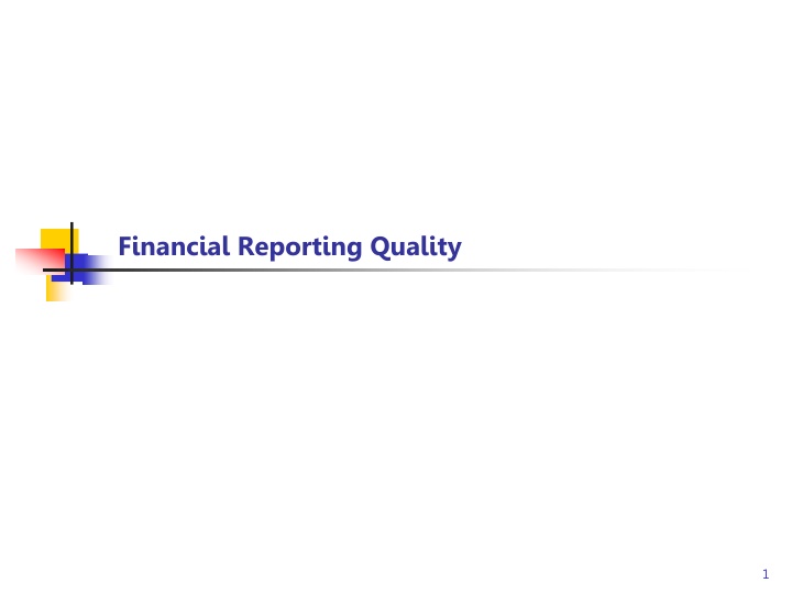 financial reporting quality n.w