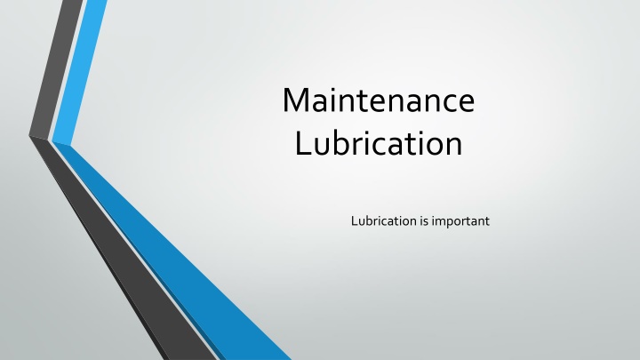 maintenance lubrication n.w