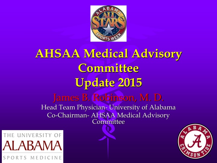 ahsaa medical advisory committee update 2015 n.w