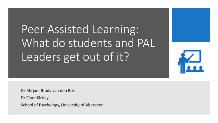 peer assisted learning what do students n.w