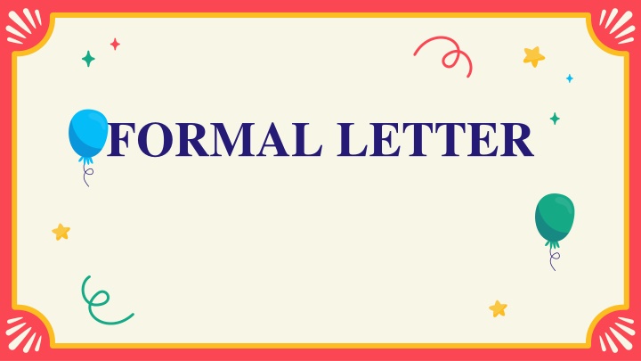 formal letter n.w