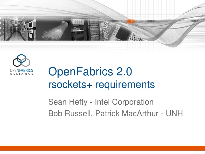 openfabrics 2 0 rsockets requirements n.w