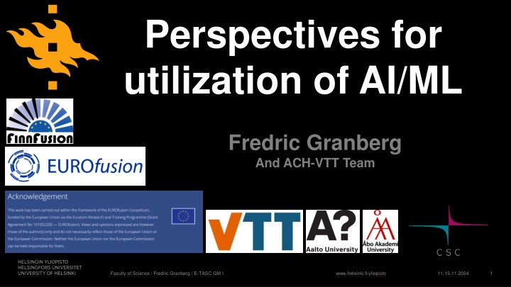 perspectives for utilization of ai ml n.w