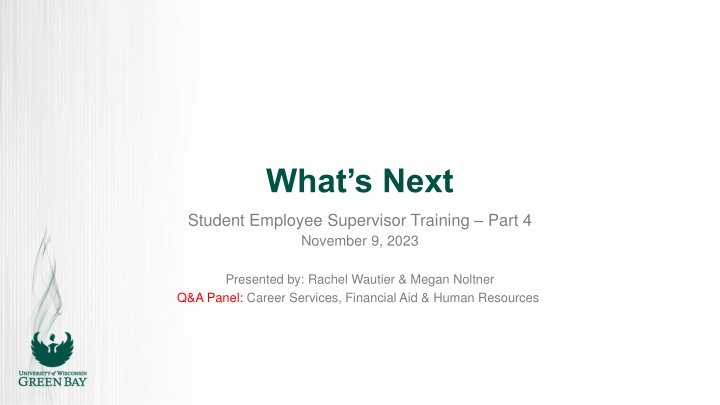 what s next n.w
