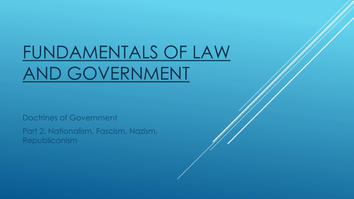 fundamentals of law and government n.w