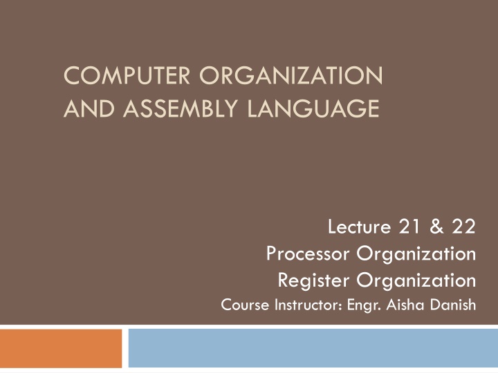 computer organization and assembly language n.w