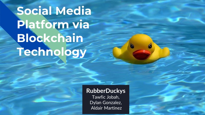 social media platform via blockchain technology n.w