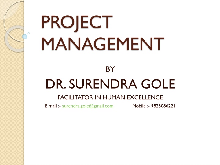 project management n.w