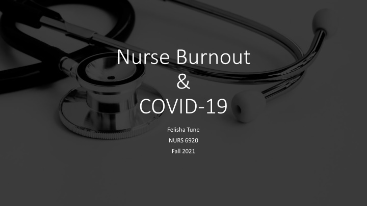 nurse burnout covid 19 n.w