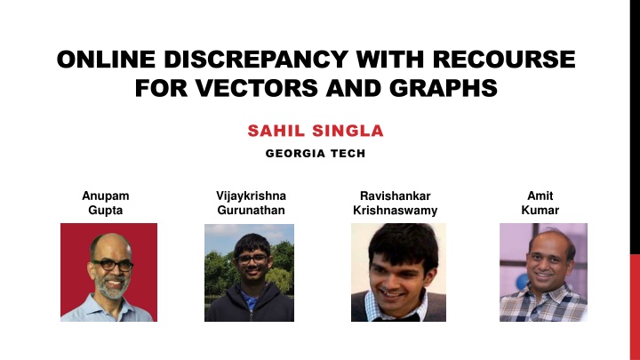 online discrepancy with recourse for vectors n.w