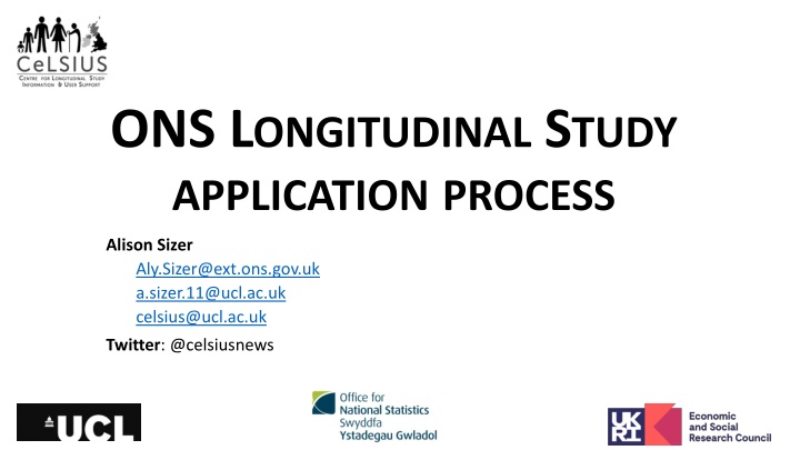 ons l ongitudinal s tudy application process n.w