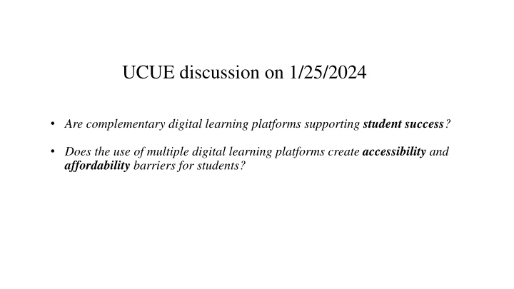 ucue discussion on 1 25 2024 n.w