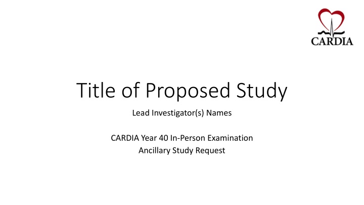 title of proposed study n.w