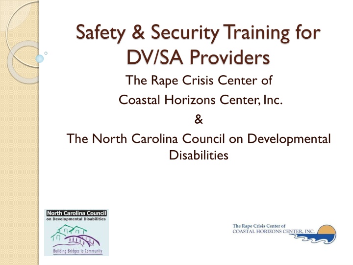 safety security training for dv sa providers n.w