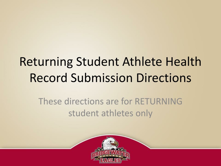 returning student athlete health record n.w