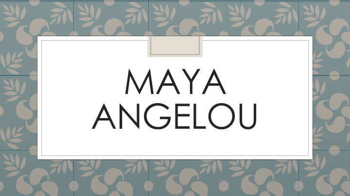 maya angelou n.w