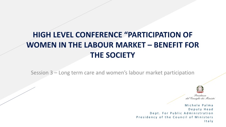 high level conference participation of women n.w
