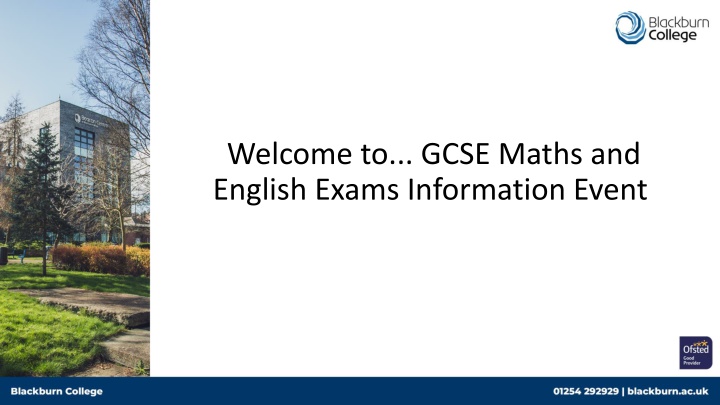 GCSE Maths and English Exams Information Event