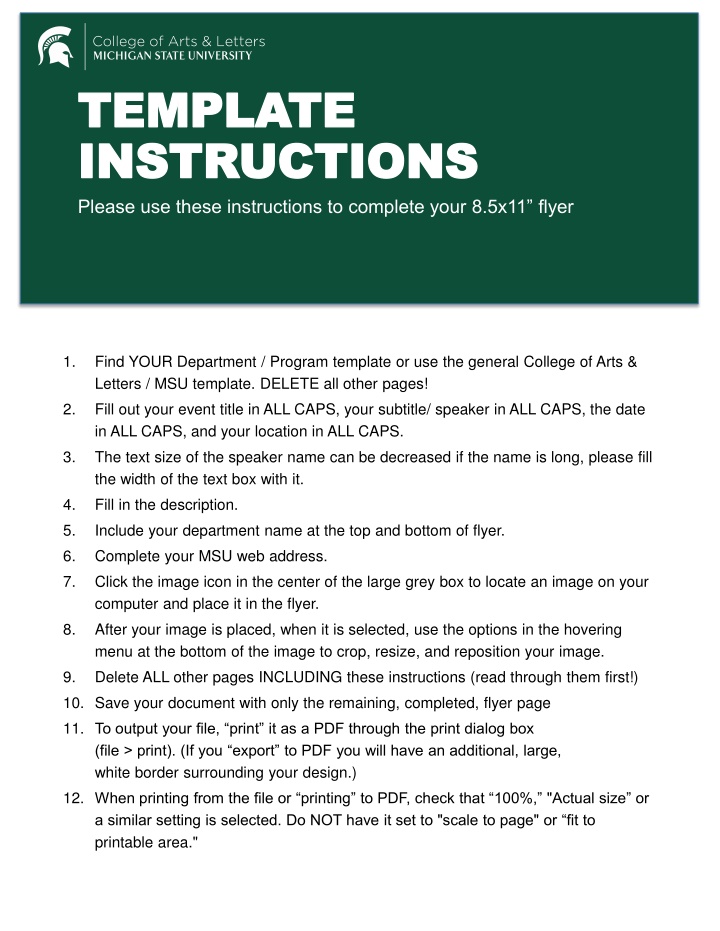 template template instructions instructions n.w