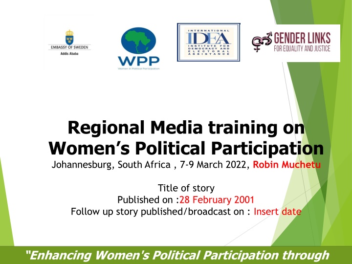 regional media training on women s political n.w