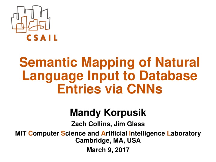 semantic mapping of natural language input n.w