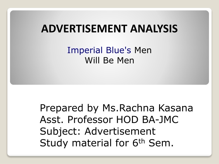 advertisement analysis n.w