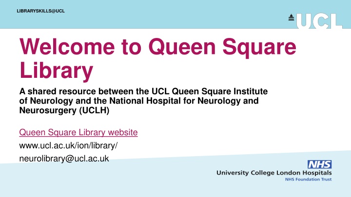 libraryskills@ucl n.w