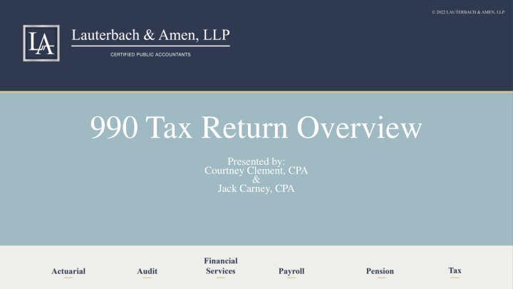 990 tax return overview n.w