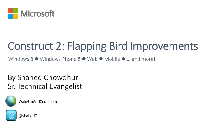 construct 2 flapping bird improvements construct n.w