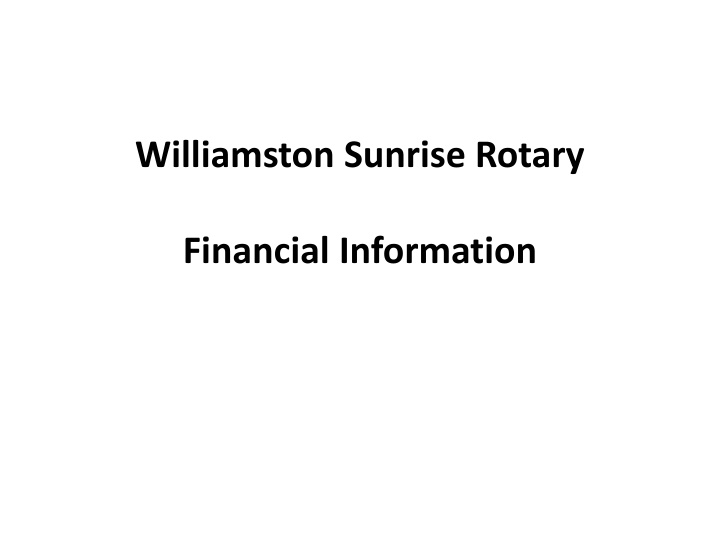 williamston sunrise rotary n.w