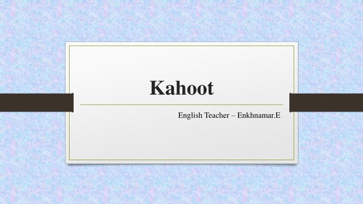 kahoot n.w