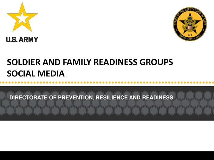 soldier and family readiness groups social media n.w