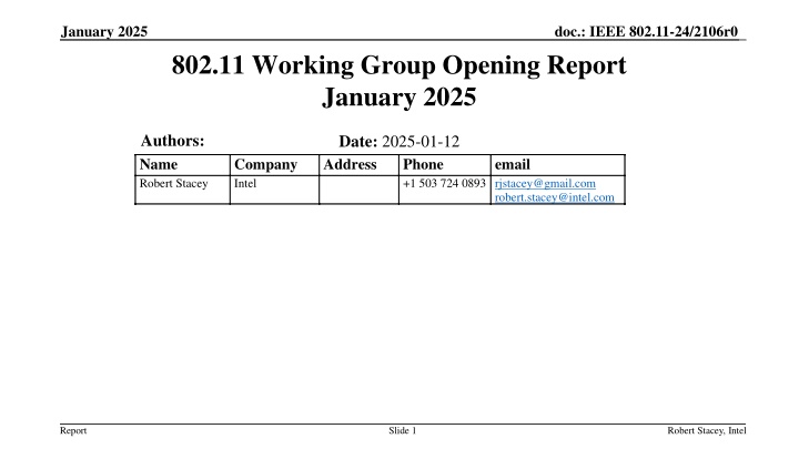 january 2025 n.w