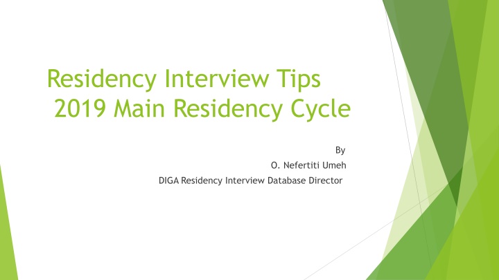 residency interview tips 2019 main residency cycle n.w