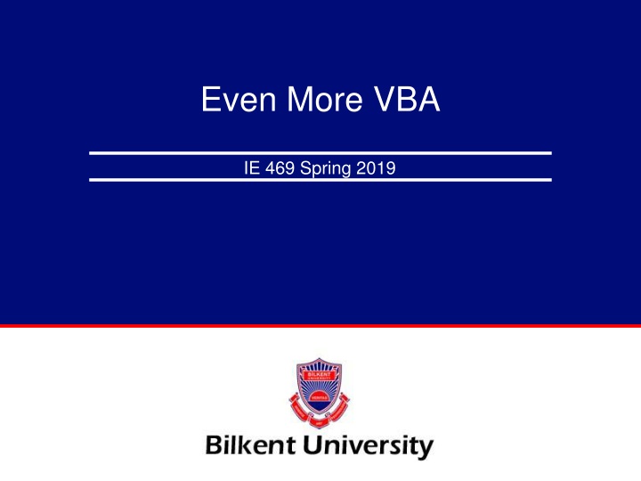 even more vba n.w