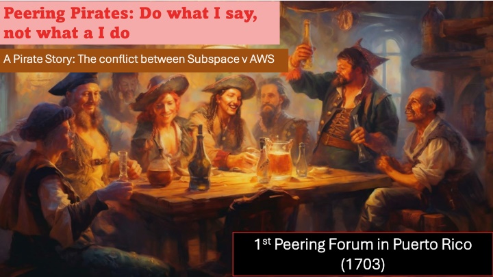 peering pirates do what i say not what a i do n.w