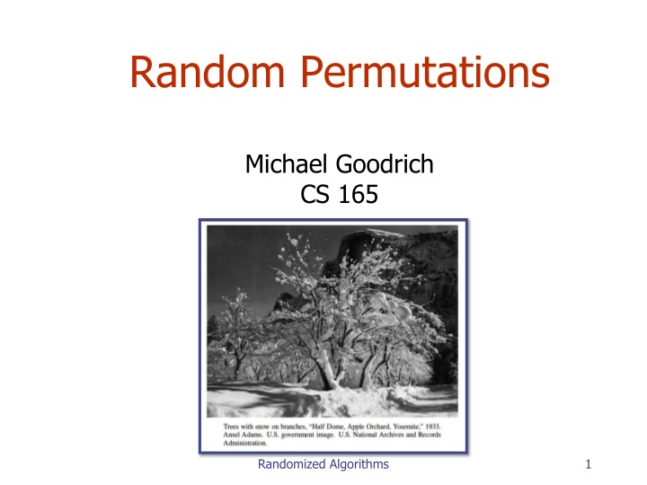 random permutations n.w
