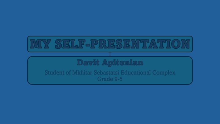 my self presentation n.w
