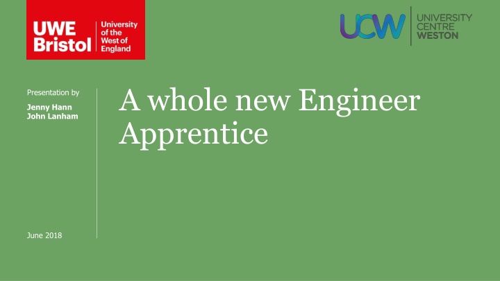 a whole new engineer apprentice n.w