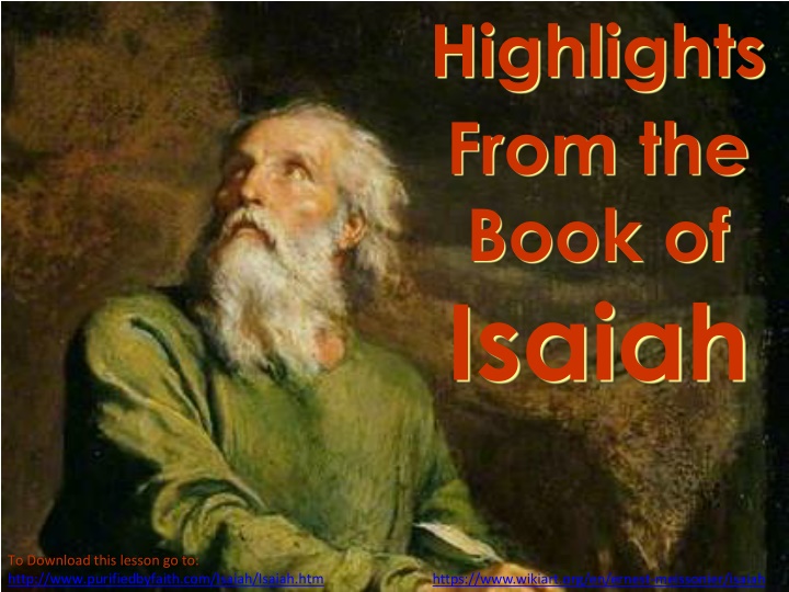 highlights from the book of isaiah n.w