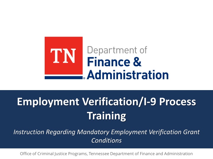 employment verification i 9 process training n.w