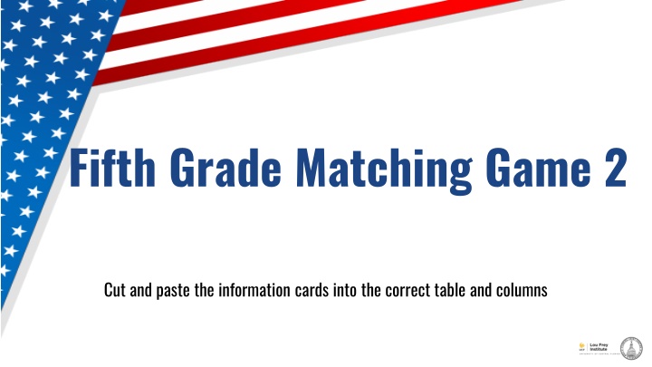 fifth grade matching game 2 n.w