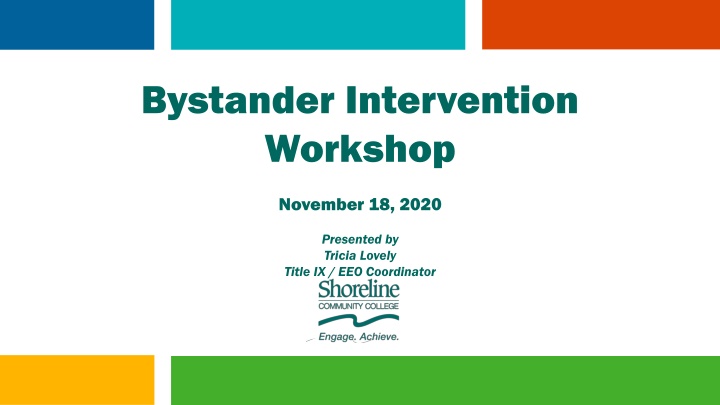 bystander intervention workshop n.w