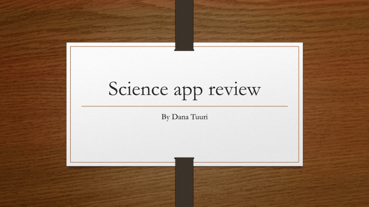 science app review n.w